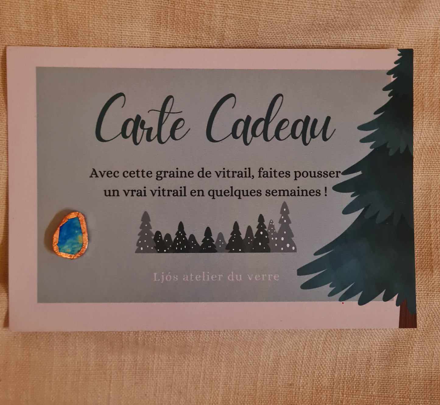 Carte cadeau graine de vitrail