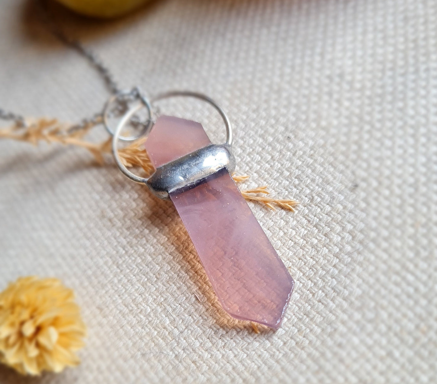 Cristal de quartz rose
