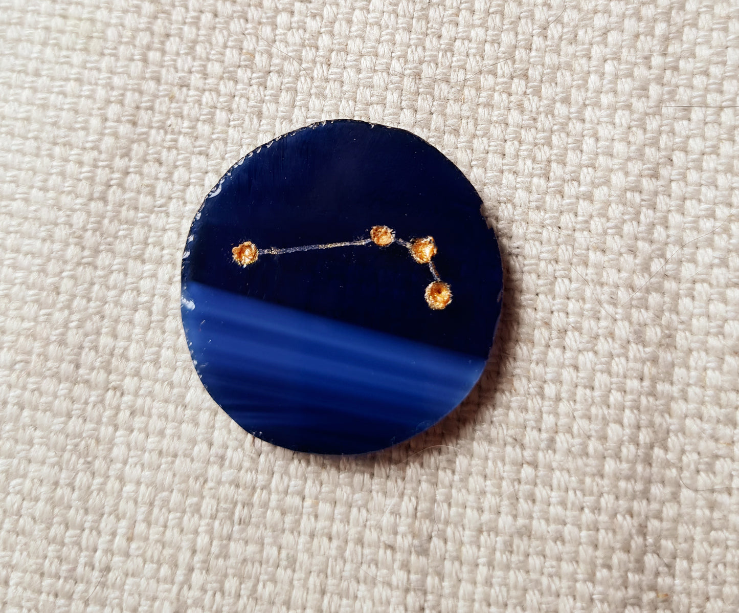 Constellations du zodiaque : bleu ciel et vert pomme opalescents